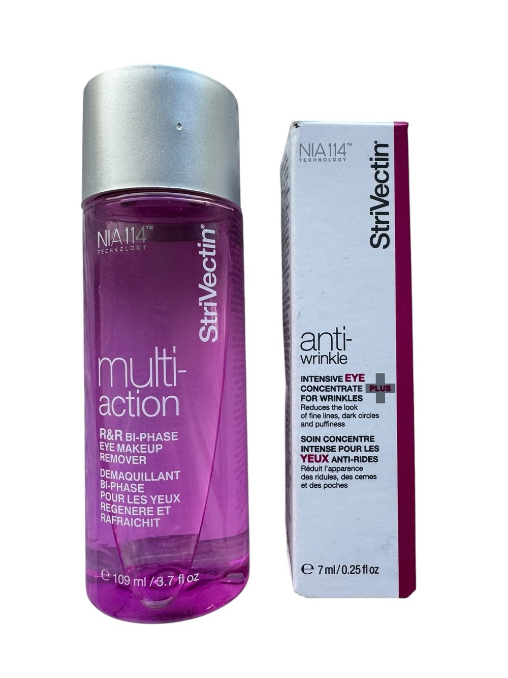 StriVectin Eye Makeup Remover & Eye Concentration Set NEW